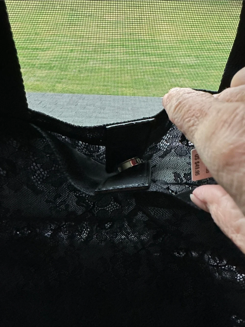 Victoria's Secret Black Lace Tote NWT